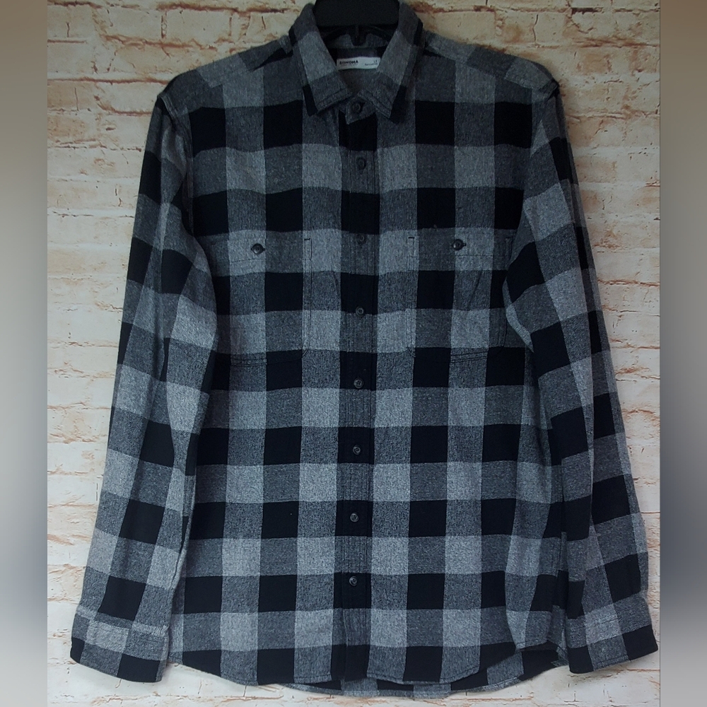 Sonoma Men's Flannel Shirt Size LT